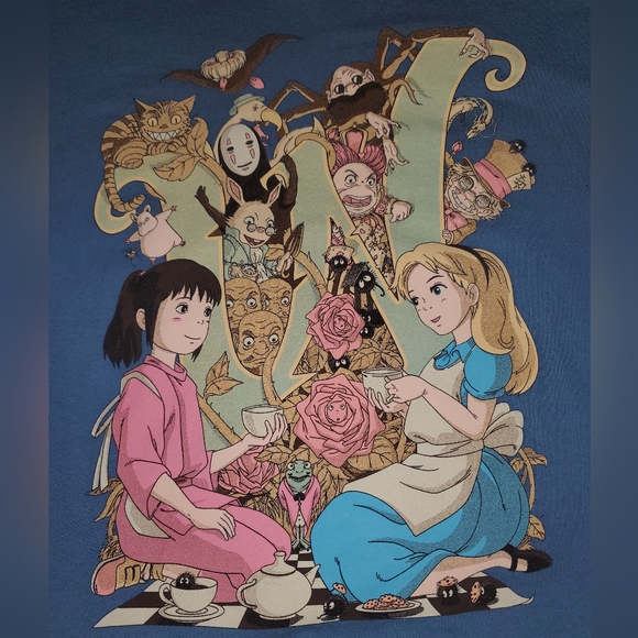 Spirited Away X Alice in Wonderland shirt XXL - Picture 2 of 4